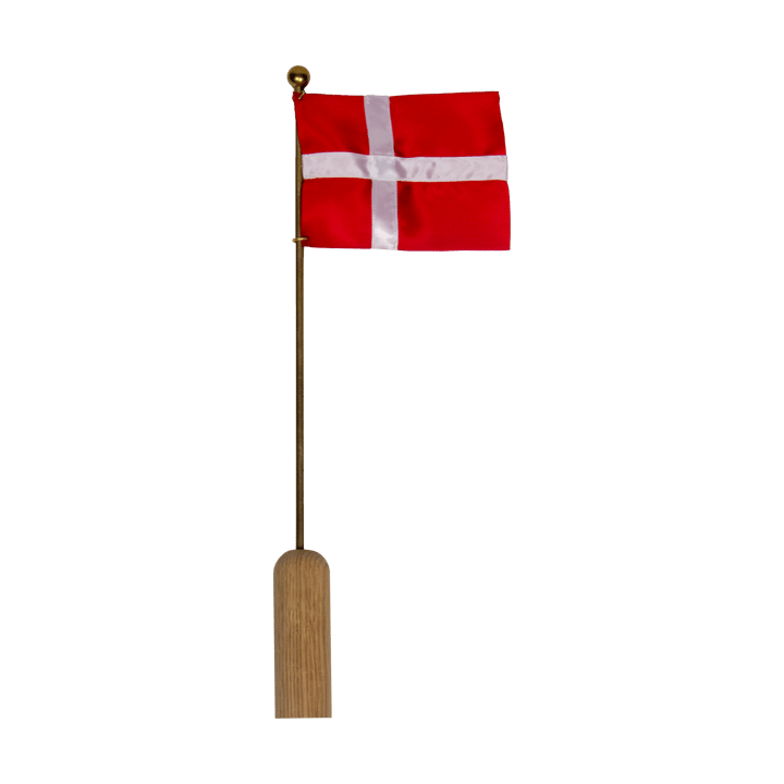 Celebrating Denmark flag 40 cm, Oak-brass Andersen Furniture