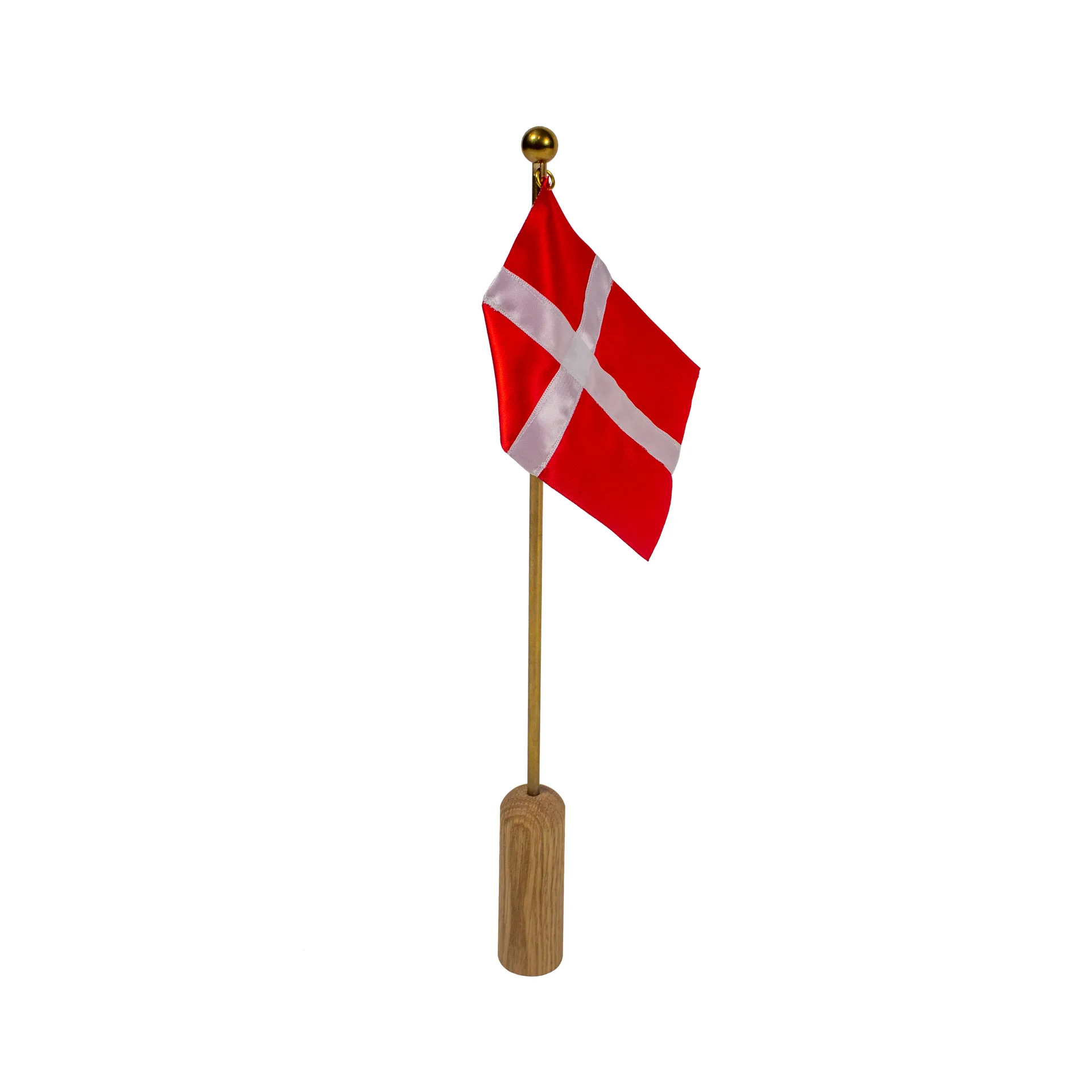 Celebrating Denmark flag 40 cm, Oak-brass Andersen Furniture
