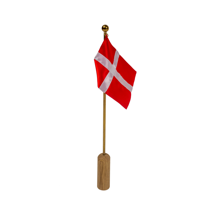 Celebrating Denmark flag 40 cm, Oak-brass Andersen Furniture