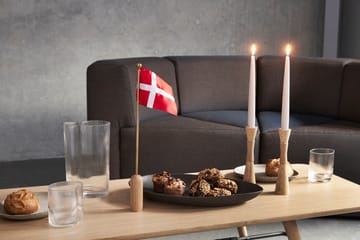 Celebrating Denmark flag 40 cm - Oak-brass - Andersen Furniture