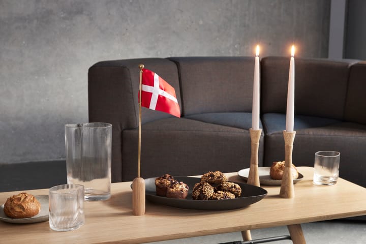 Celebrating Denmark flag 40 cm, Oak-brass Andersen Furniture