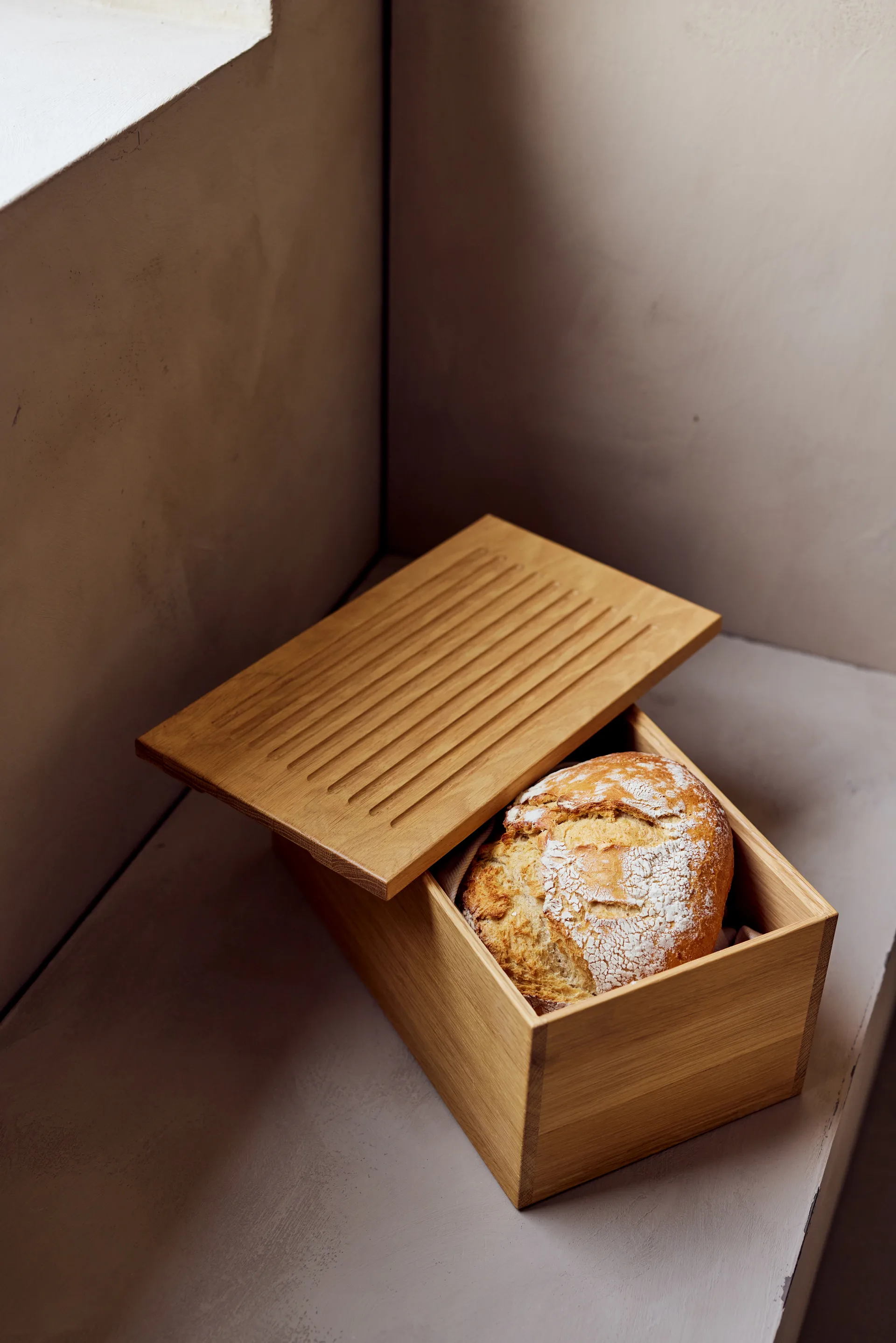 Gourmet wood box 35x20x16,5 cm, Oak Andersen Furniture