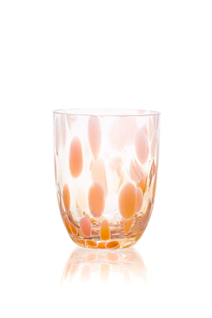 Big Confetti drinking glass 25 cl - Peach-vanilla - Anna Von Lipa