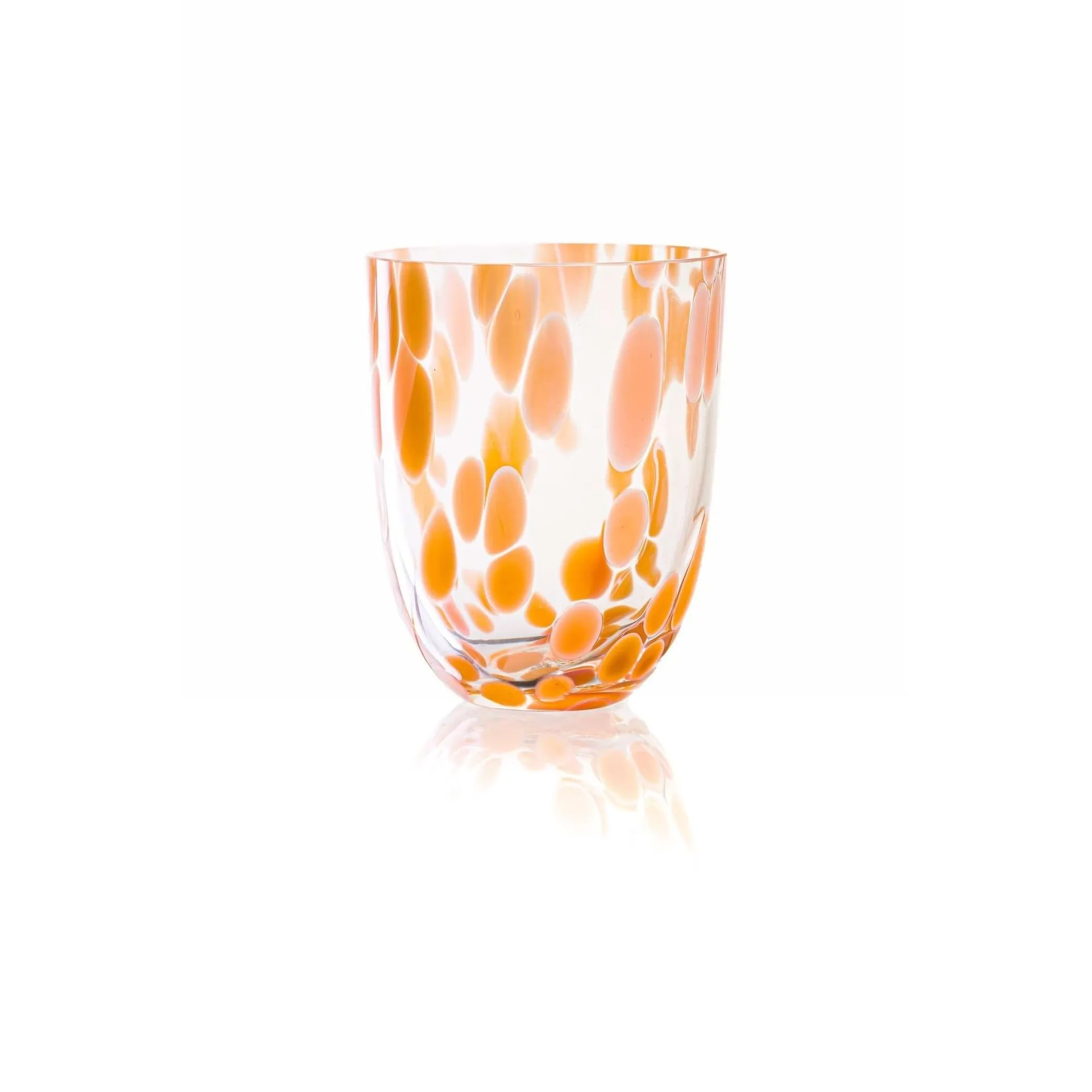 Big Confetti drinking glass 25 cl, Peach Anna Von Lipa