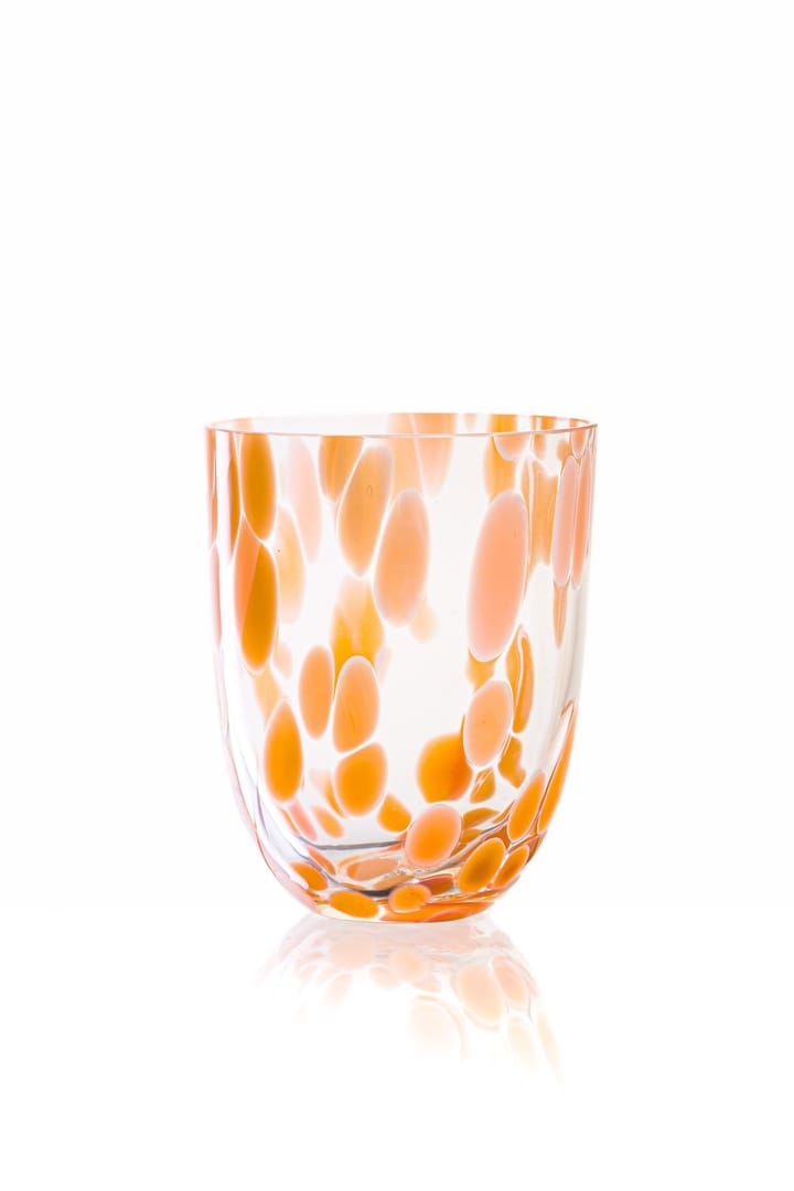 Big Confetti drinking glass 25 cl - Peach - Anna Von Lipa