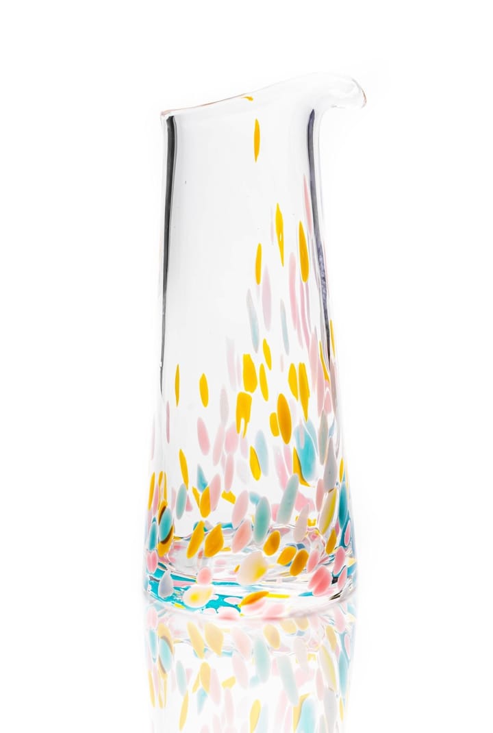 Confetti Carafe, Pink-yellow-turquoise-light blue Anna Von Lipa