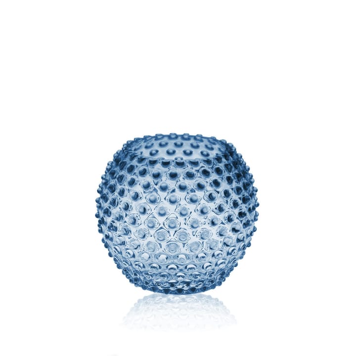 Hobnail Globe vase 18 cm - Blue smoke - Anna Von Lipa