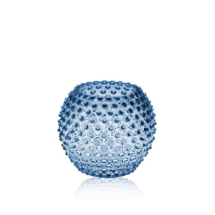 Hobnail Globe vase 18 cm - Blue smoke - Anna Von Lipa