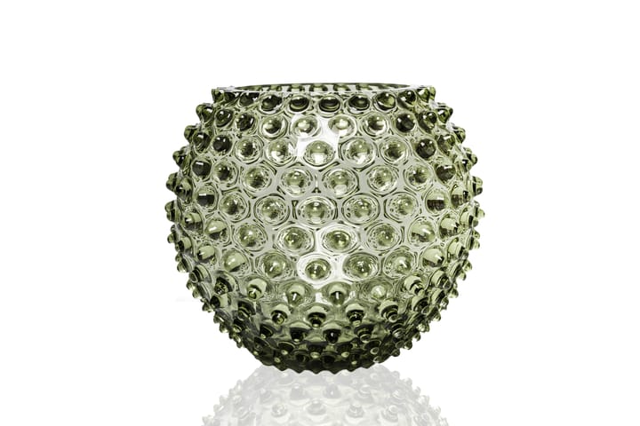 Hobnail Globe vase 18 cm, Olivegreen Anna Von Lipa