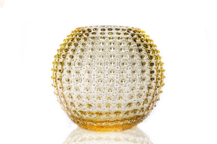 Hobnail Globe vase 24 cm, Lemon Anna Von Lipa