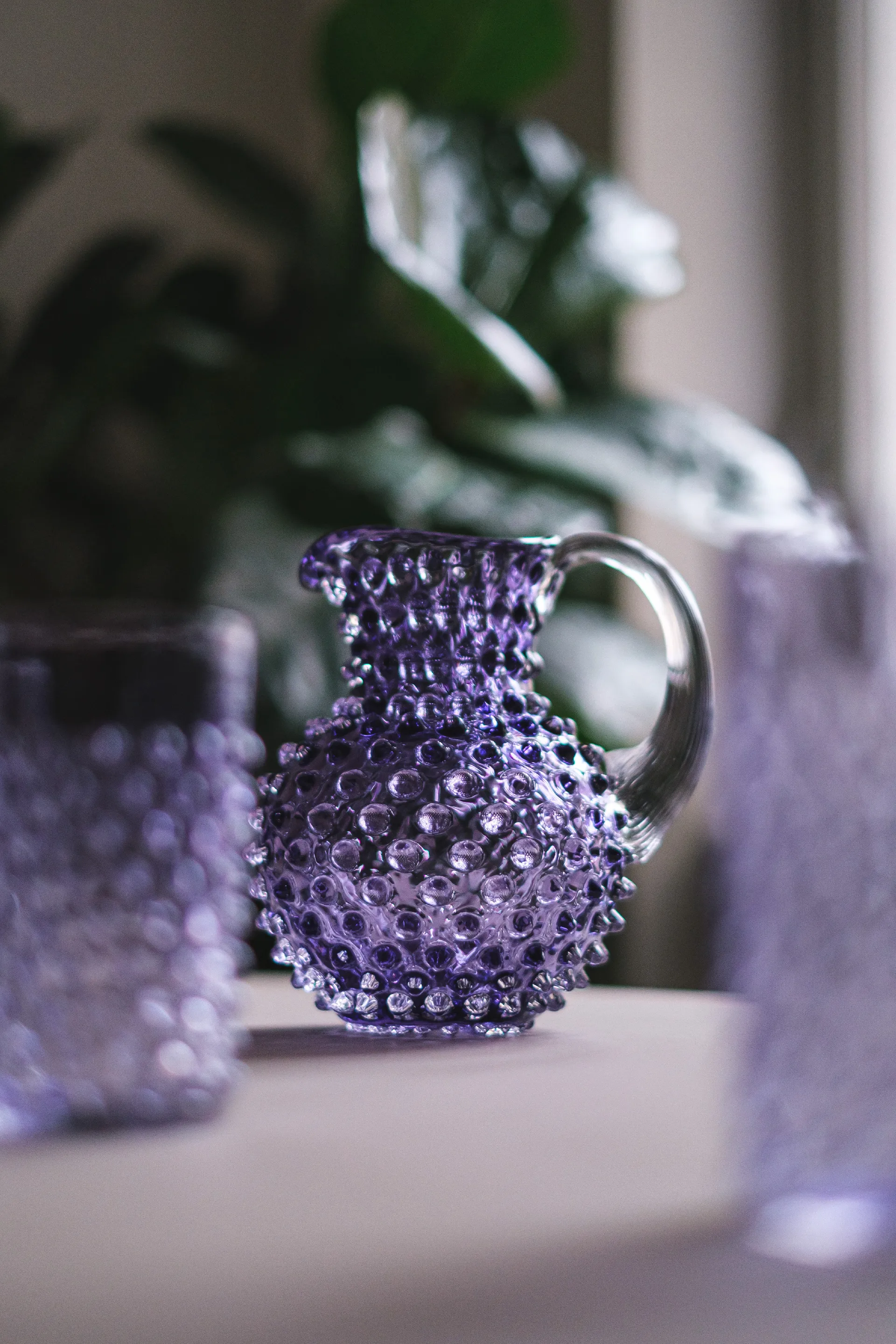 Hobnail milk jug 0.5 L, Indigo Anna Von Lipa