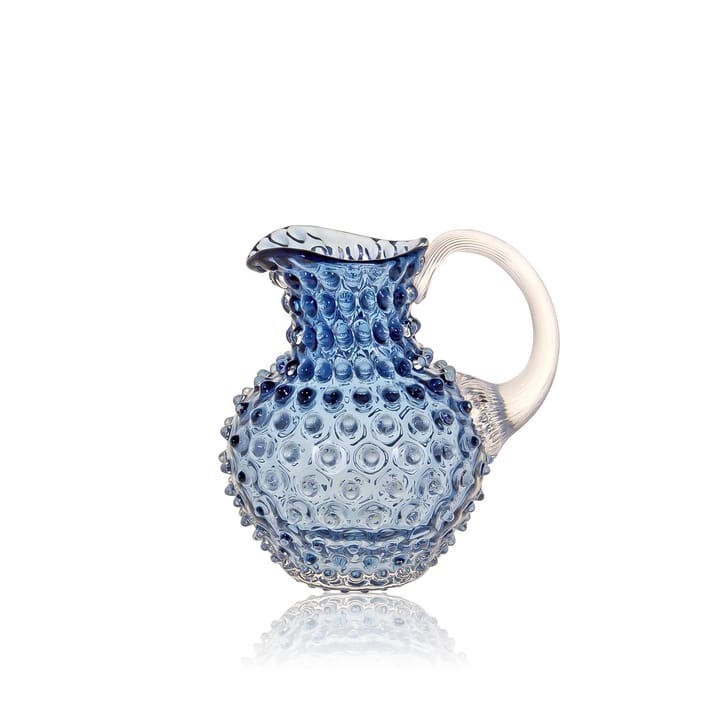 Paris Hobnail jug 1 l - Blue smoke - Anna Von Lipa