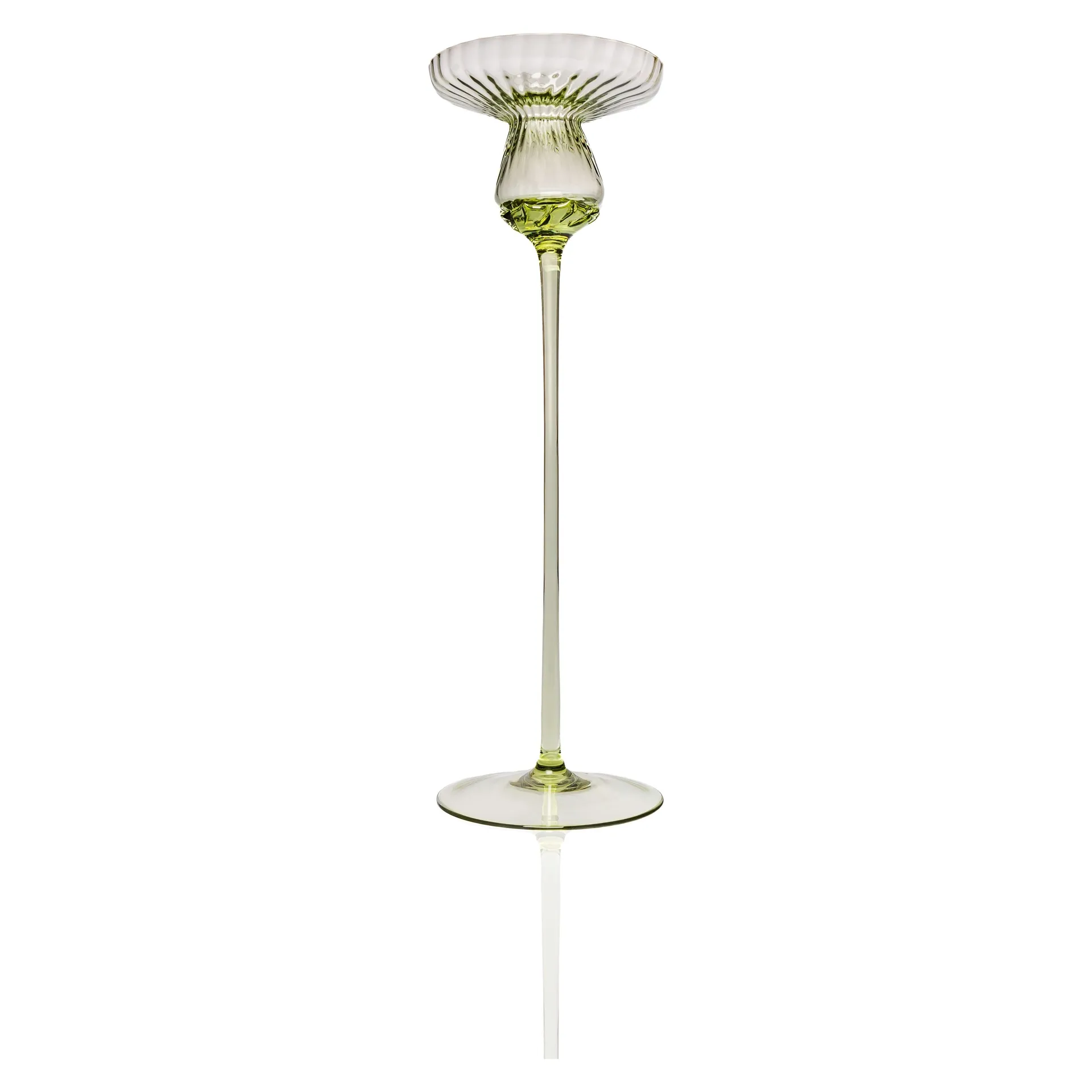 Tulipán candlestick 25 cm, Olivegreen Anna Von Lipa