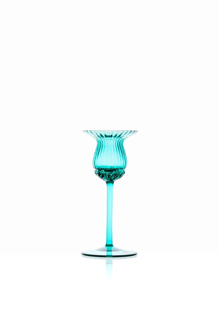 Tulipán candlestick 25 cm - Turquoise - Anna Von Lipa