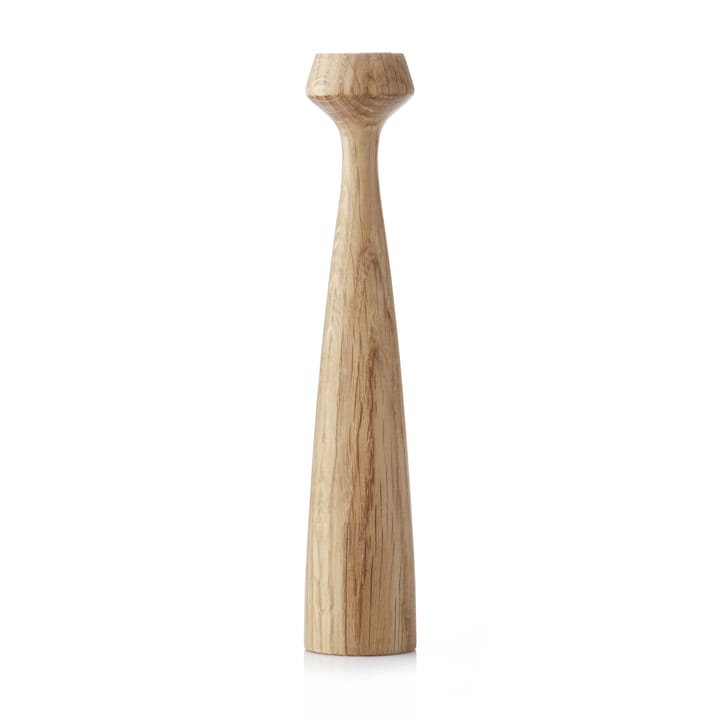 Blossom Lily candle holder 24.5 cm, Oiled oak Applicata