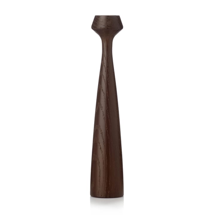 Blossom Lily candle holder 24.5 cm, Smoked oak Applicata