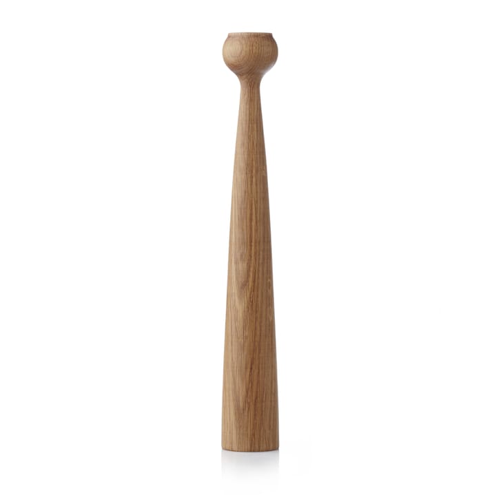 Blossom Tulip candle holder 33.5 cm, Oiled oak Applicata