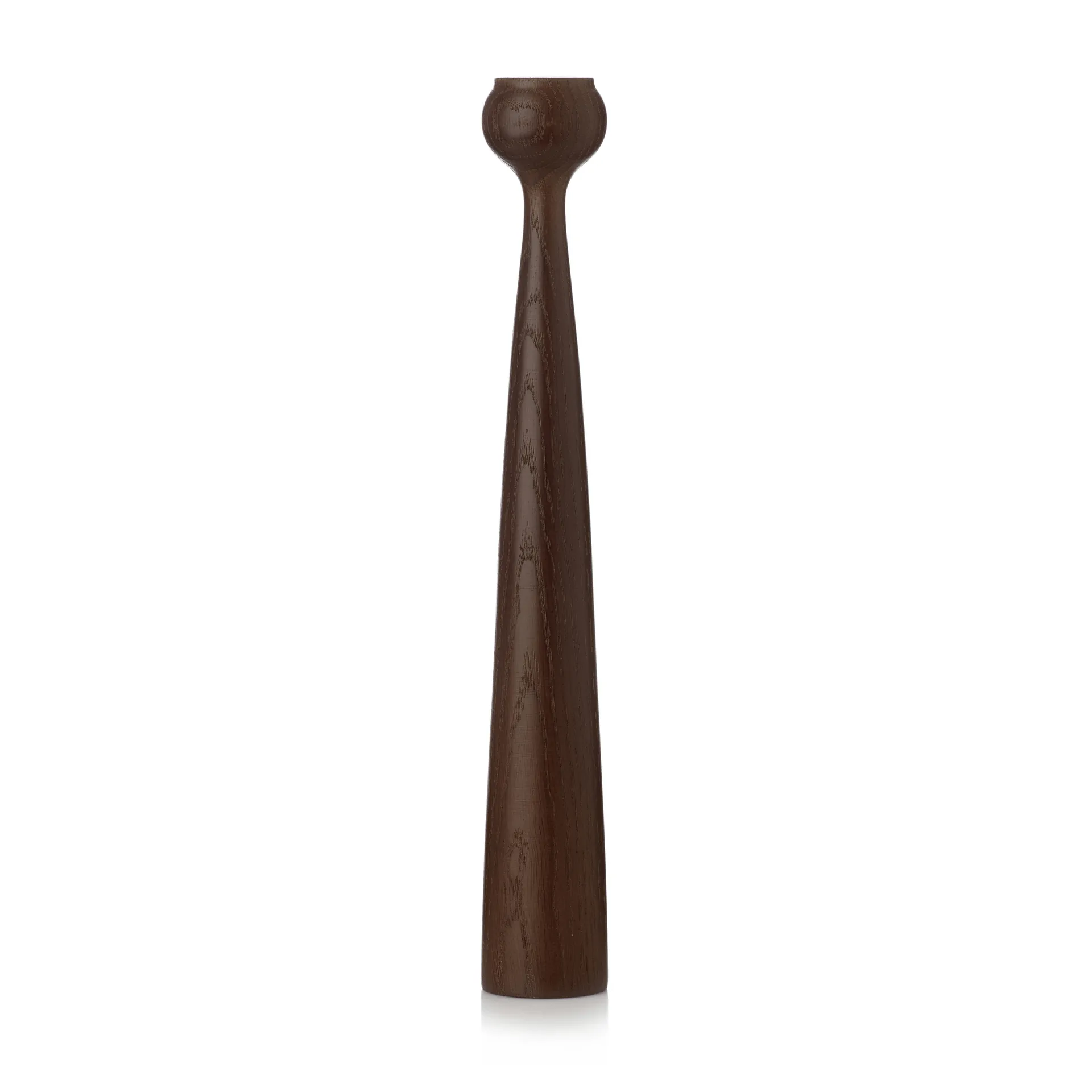 Blossom Tulip candle holder 33.5 cm, Smoked oak Applicata