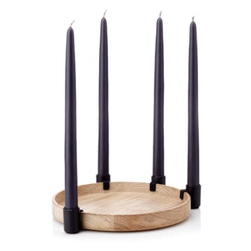 Luna candleholder - oak-black - Applicata