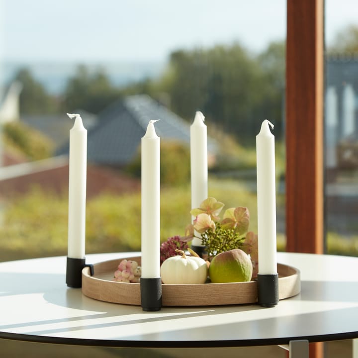 Luna maxi candle sticks, oak-black Applicata