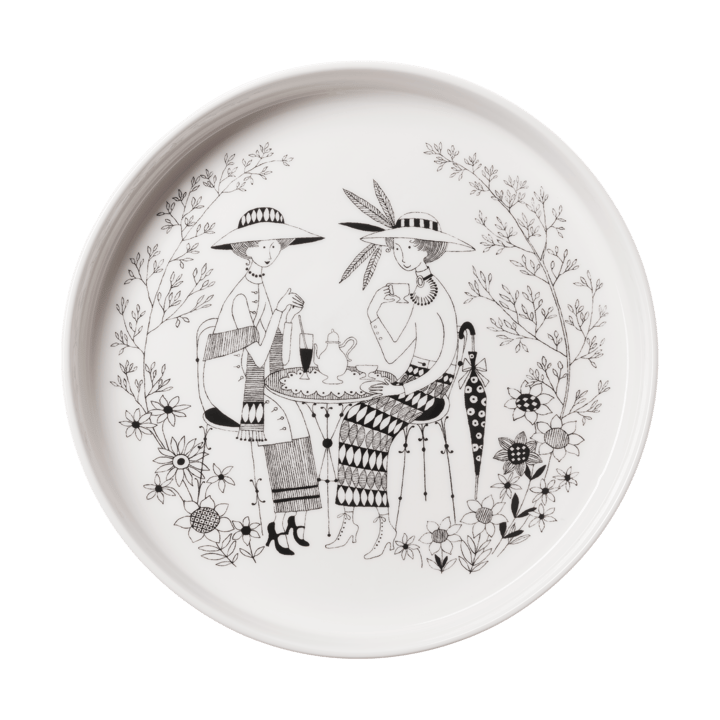 Emilia pie dish Ø28 cm - Black-white - Arabia