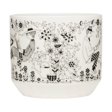 Emilia pot Ø14 cm - Black-white - Arabia