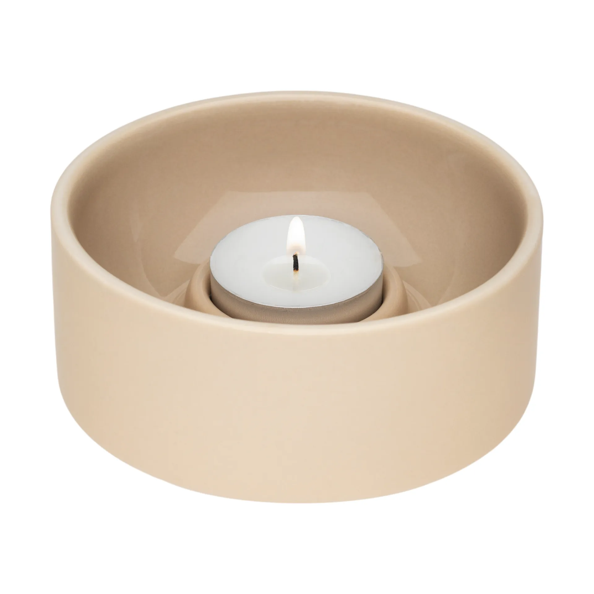 Kirnu candle holder Ø11x5 cm, Beige Arabia
