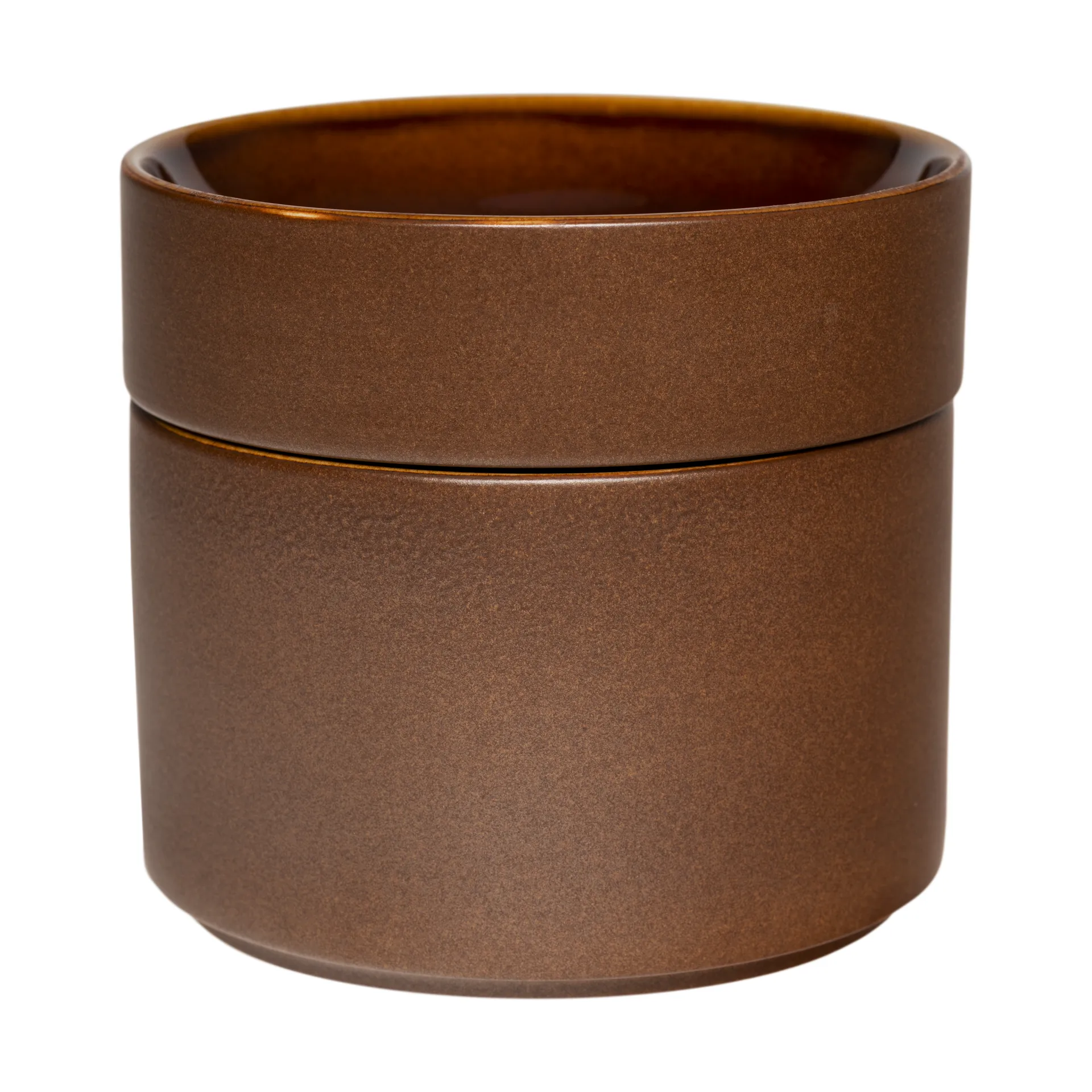 Kirnu decorative jar Ø11x10 cm, Brown Arabia