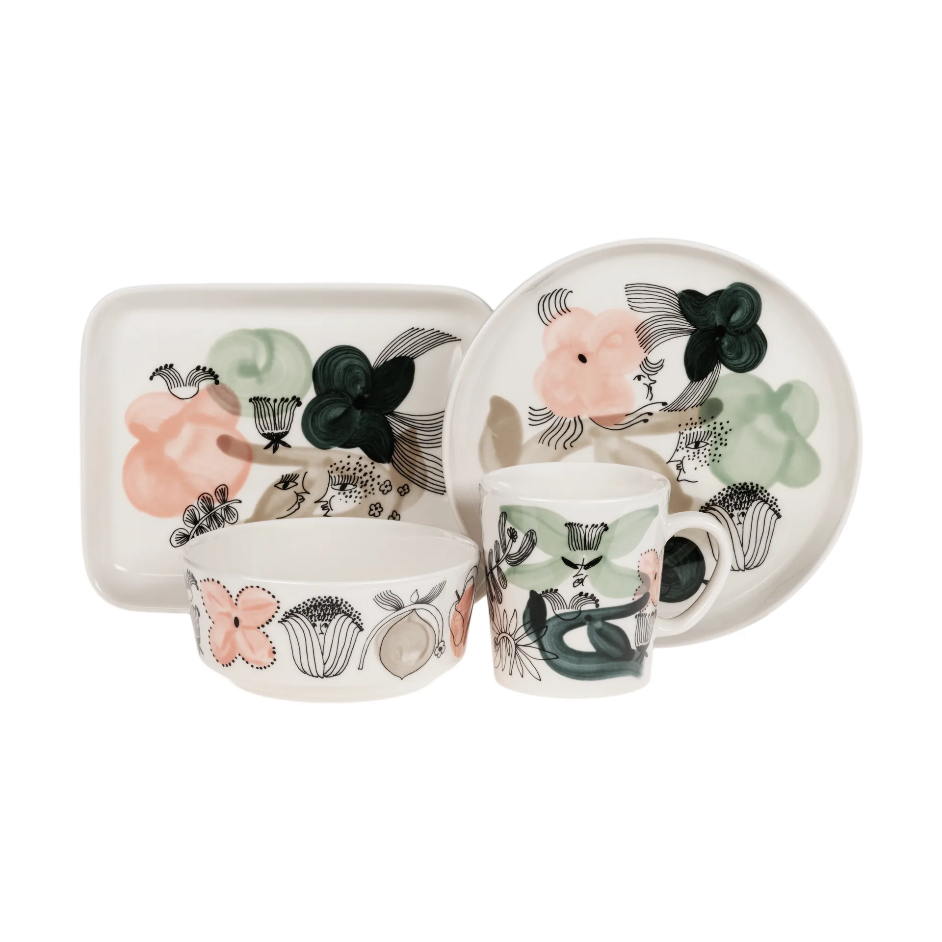 Kukkamaa mug 30 cl, Green Arabia