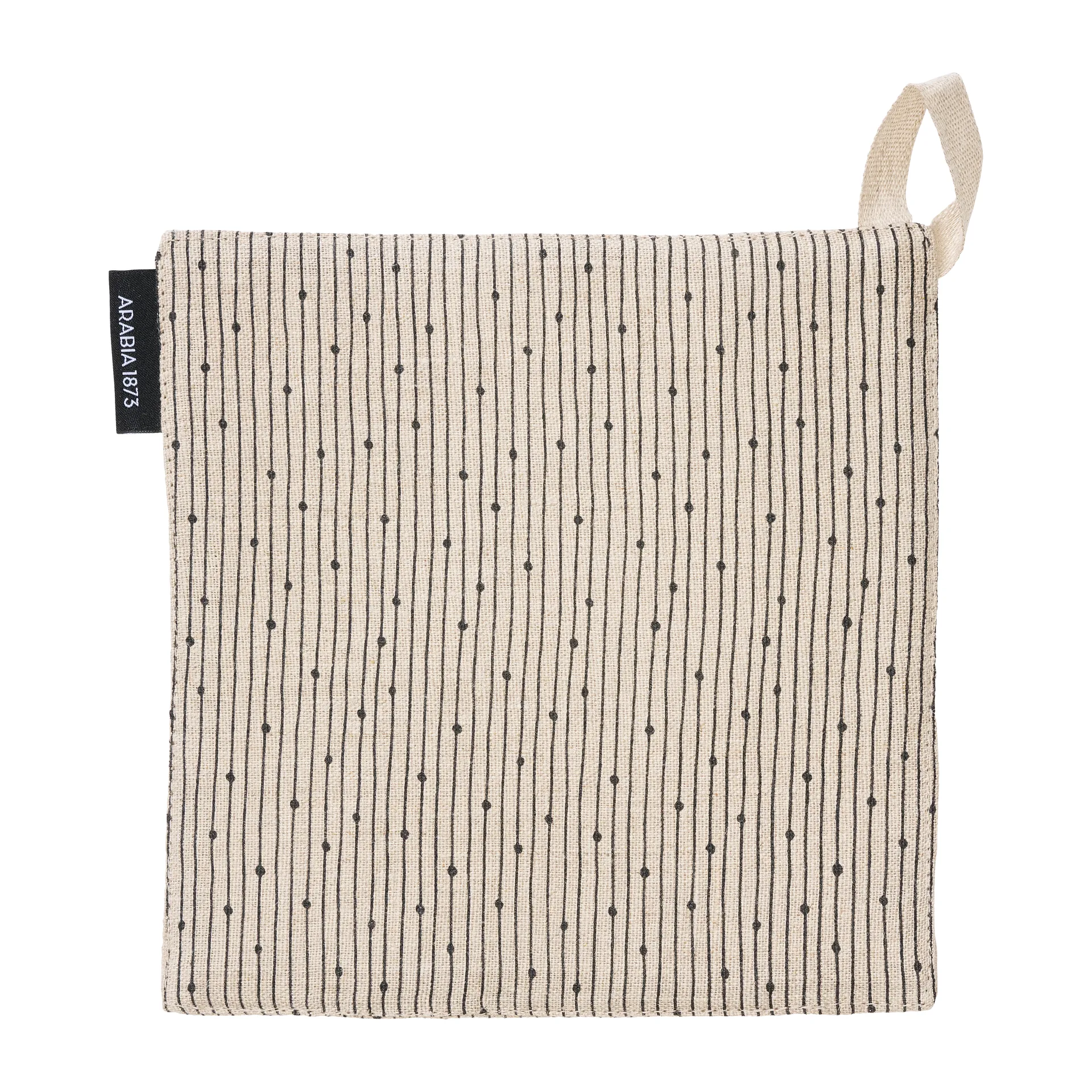 Mainio Sarastus pot holder, Natural white-black Arabia