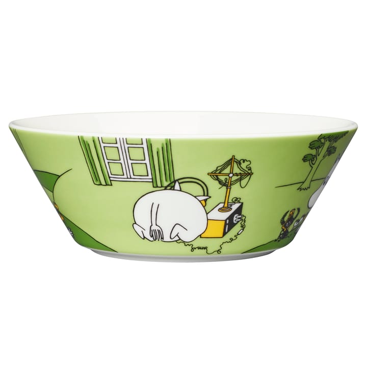 Moomintroll Moomin bowl, Grass green Arabia