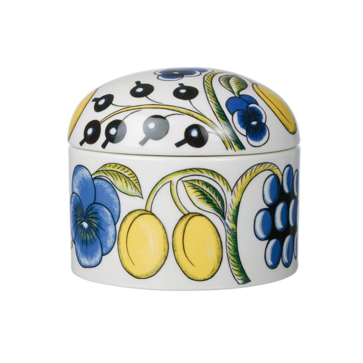 Paratiisi box with lid, white-multi coloured Arabia