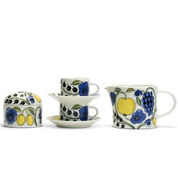 Paratiisi box with lid - white-multi coloured - Arabia
