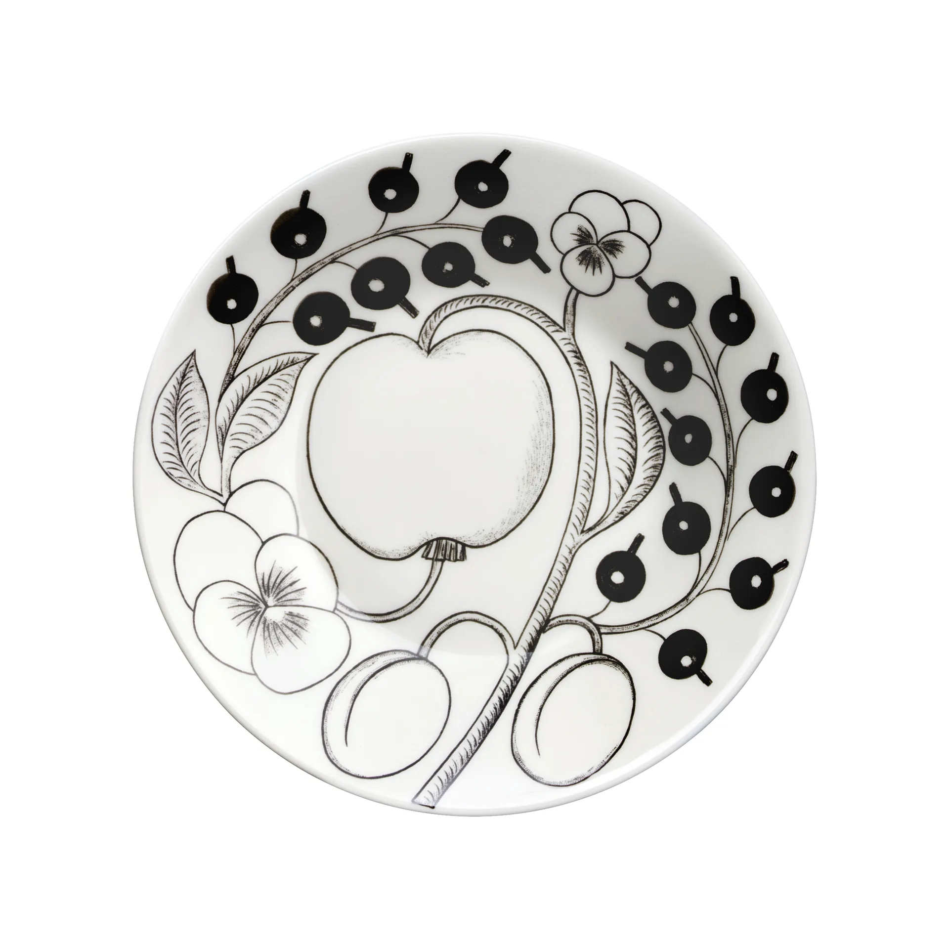 Paratiisi saucer Ø16.5 cm for teacup 28 cl, Black Arabia