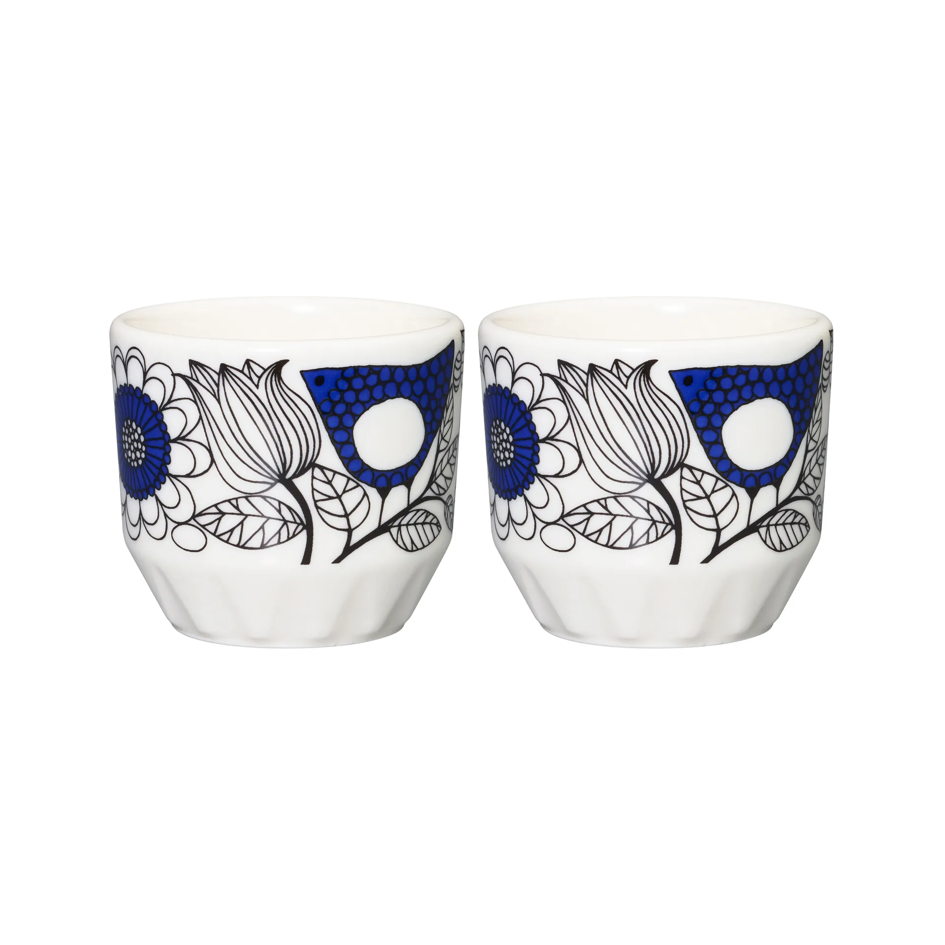 Pastoraali egg cup 2-pack, Blue Arabia