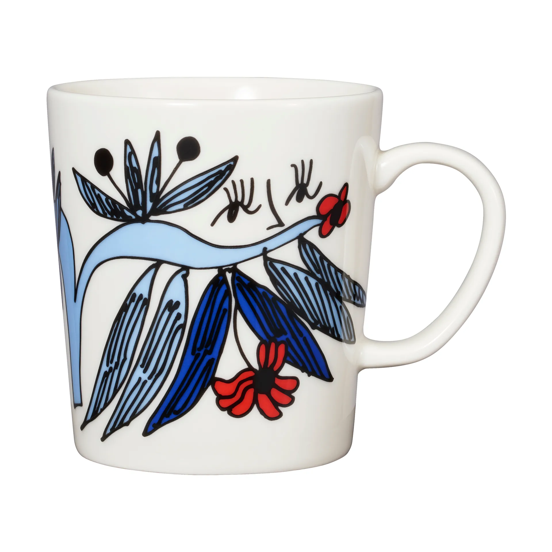 Puutarhurit mug 30 cl, Blue-white-red Arabia