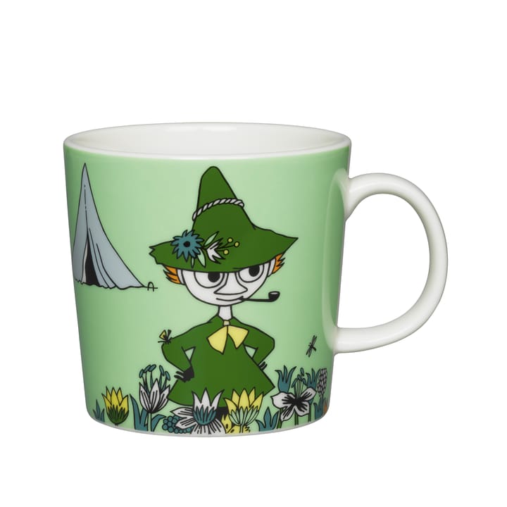 Snufkin Moomin mug, green Arabia