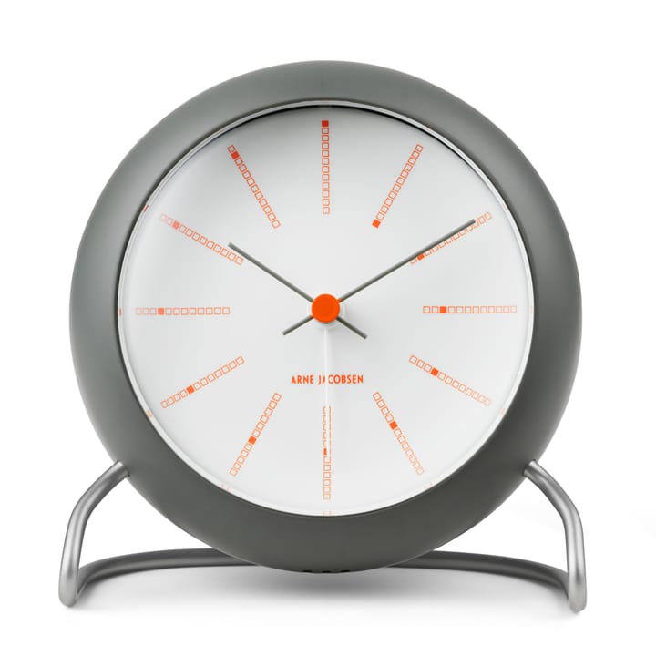 AJ Bankers table clock Ø11 cm, Dark grey Arne Jacobsen Clocks