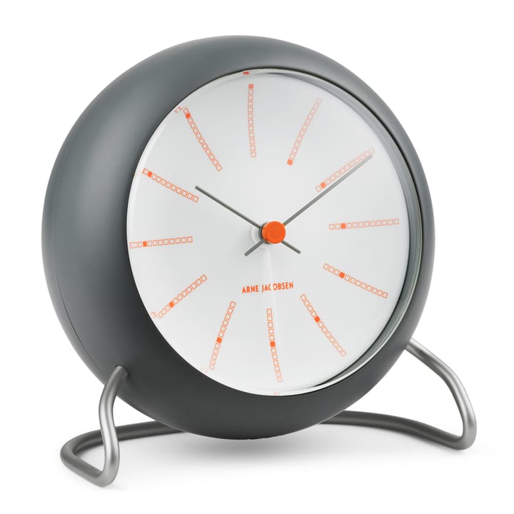 AJ Bankers table clock Ø11 cm, Dark grey Arne Jacobsen Clocks