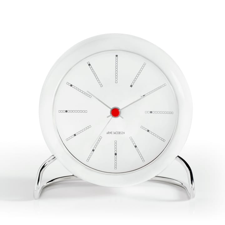 AJ Bankers table clock, white Arne Jacobsen Clocks