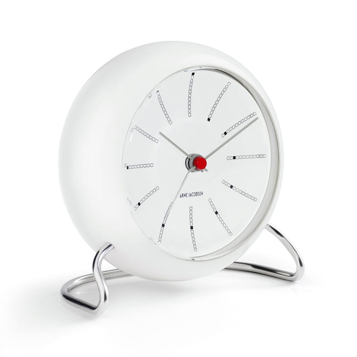 AJ Bankers table clock, white Arne Jacobsen Clocks
