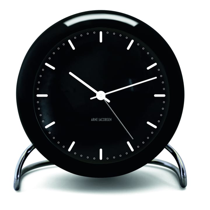 AJ City Hall table clock, black Arne Jacobsen Clocks