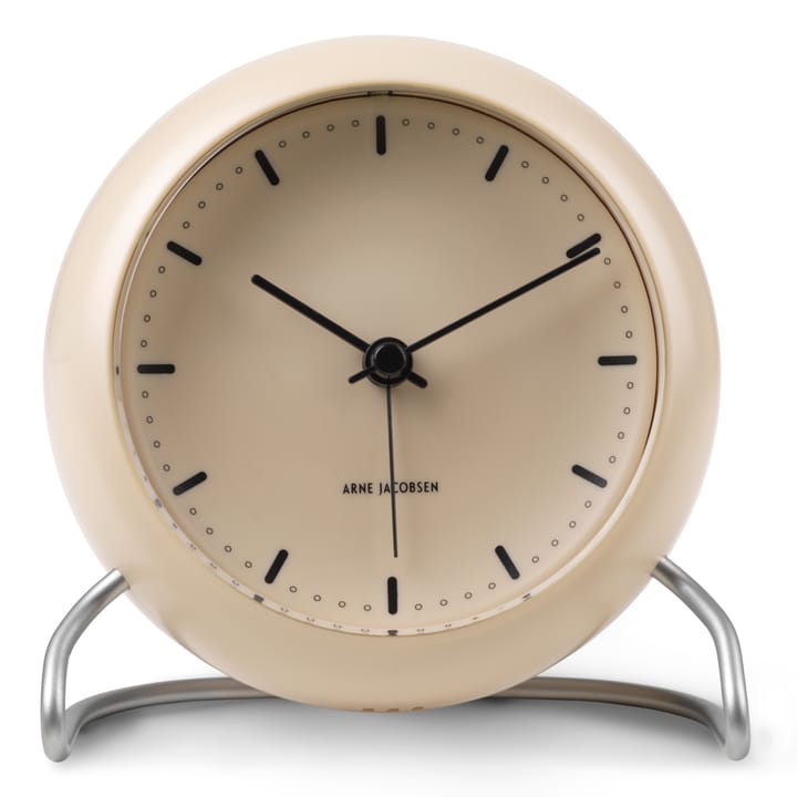 AJ City Hall table clock, sandy beige Arne Jacobsen Clocks