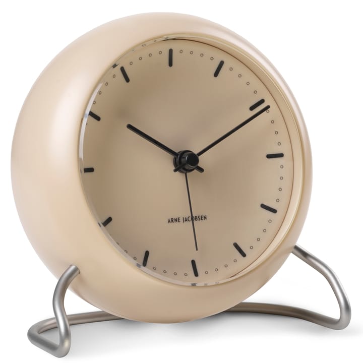 AJ City Hall table clock, sandy beige Arne Jacobsen Clocks