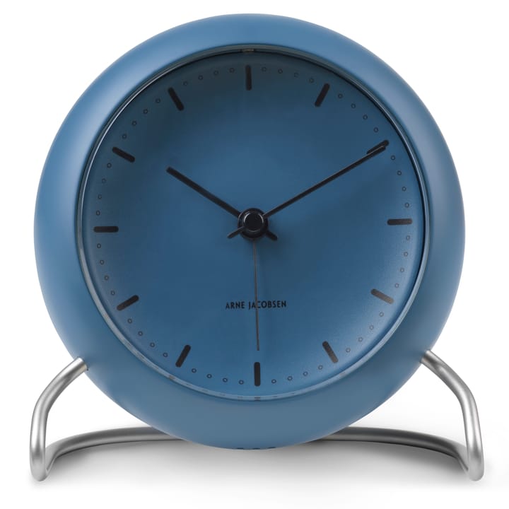 AJ City Hall table clock, stone blue Arne Jacobsen Clocks