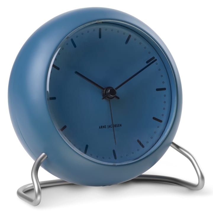 AJ City Hall table clock, stone blue Arne Jacobsen Clocks