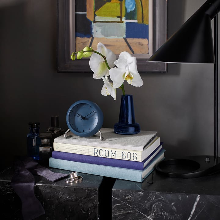 AJ City Hall table clock, stone blue Arne Jacobsen Clocks