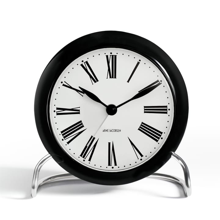 AJ Roman table clock, black Arne Jacobsen Clocks