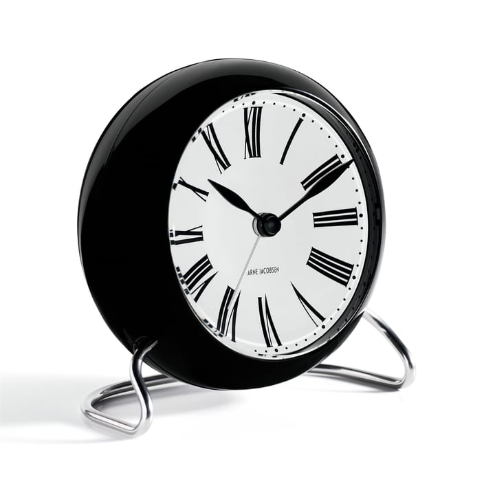 AJ Roman table clock, black Arne Jacobsen Clocks