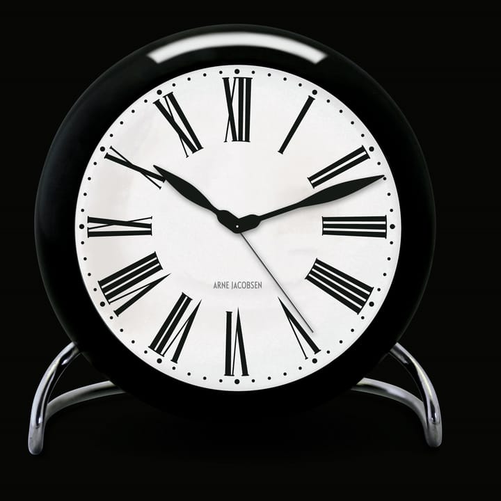 AJ Roman table clock, black Arne Jacobsen Clocks